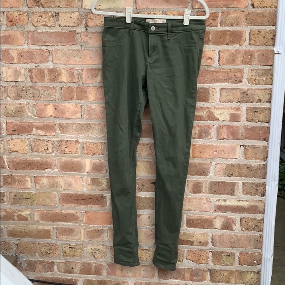 army green skinny pants